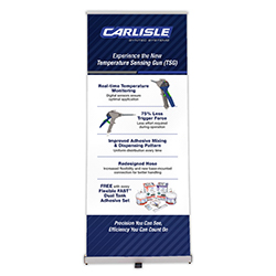 33.5" RETRACTABLE BANNER KIT (TEMPERATURE SENSING GUN)