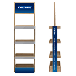 4-SHELF WOOD DISPLAY STAND