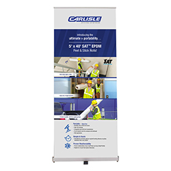 33.5" RETRACTABLE BANNER KIT (5' X 40' SAT EPDM)