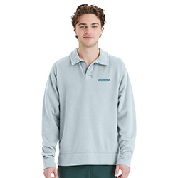 COMFORT-WASH GARMENT DYED COLLAR SWEATSHIRT