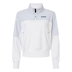 ADIDAS LADIES' FLEECE 1/4 ZIP PULLOVER