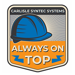 ALWAYS ON TOP VINYL STICKER (4.39"H X 4"W)